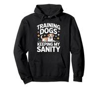 Perros de Entrenamiento Divertidos manteniendo mi Perro Cordura Sudadera con Capucha