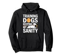 Perros de Entrenamiento Divertidos manteniendo mi Perro Cordura Sudadera con Capucha