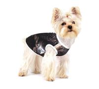 Perros de Raza Cocker Spaniel Inglés de Pelo Rizado Blanco parduzco,Camiseta de algodón sin Mangas para Mascotas, Chaleco Transpirable, Suave y elástico para Cachorros,L