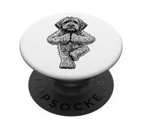 Perros Divertidos para Cachorros de Yoga de Wheaten Terrier con Revestimiento Suave PopSockets PopGrip Adhesivo