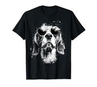 Perros Estilo Grunge Hipster Gafas De Sol Beagle Dog Camiseta
