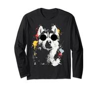 Perros Estilo Grunge Hipster Gafas De Sol Siberian Husky Dog Manga Larga