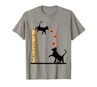 Perros Gatos Amor Niños Soprano flauta Dulce Camiseta