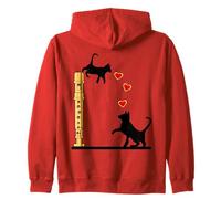 Perros Gatos Amor Niños Soprano flauta Dulce Sudadera con Capucha