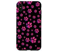 Perros Gatos Patas, para Mujeres y niñas, Amantes de los Animales de Mascotas Carcasa para iPhone XS MAX