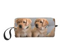 Perros Golden Retriever Cachorros Perros Labrador, Bolsa de Maquillaje Bolsa de cosméticos Bolsa de artículos de tocador de Viaje portátil Bolsa de Maquillaje