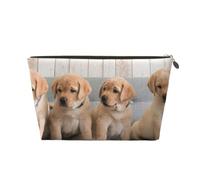 Perros Golden Retriever Cachorros Perros Labrador, Bolsa de Maquillaje Bolsa de cosméticos Bolsa de artículos de tocador de Viaje portátil Bolsa de artículos de tocador