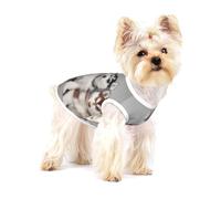 Perros Husky Huskie,Camiseta de algodón sin Mangas para Mascotas, Chaleco Transpirable, Suave y elástico para Cachorros,L