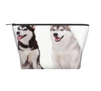 Perros Husky Impresos, Bolsa de artículos de tocador Bolsa de Maquillaje Bolsa de cosméticos Bolsa de artículos de tocador de Viaje portátil