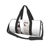 Perros Husky Impresos, Bolsa de Viaje de Gran Capacidad, Bolso Redondo, Bolsa de Viaje Deportiva, Bolsa de Mano, Bolsa de Fitness