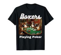 Perros Jugando Al Poker Boxers Perro Boxer Juego De Cartas Camiseta