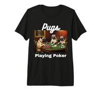 Perros Jugando Al Poker Pugs Perro Pug Camiseta Premium