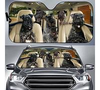 Perros Kerry Blue Terrier Conduciendo Parasol Luna De Coche Protección Rayos UV Parasol para Automóvil Portátil Proteccións Solar para El Parabrisas Universal para Vehículos SUV Camión S