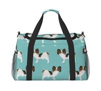 Perros Papillon Lindo Perro Spaniel de Juguete,Bolsas Deportivas, Bolsos de Viaje Deportivos Cruzados de Mano, Bolsas de Viaje de Gran Capacidad para Mujeres y Hombres.