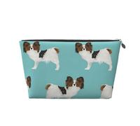 Perros Papillon Lindo Perro Spaniel Toy, Bolsa de artículos de tocador Bolsa de Maquillaje Bolsa de cosméticos Bolsa de artículos de tocador de Viaje portátil