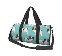 Perros Papillon Lindo Perro Spaniel Toy, Bolsa de Viaje de Gran Capacidad, Bolso Redondo, Bolsa de Viaje Deportiva, Bolsa de Mano, Bolsa de Fitness