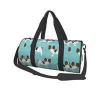Perros Papillon Lindo Perro Spaniel Toy, Bolsa de Viaje de Gran Capacidad, Bolso Redondo, Bolsa de Viaje Deportiva, Bolsa de Mano, Bolsa de Fitness