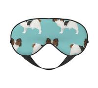 Perros Papillon Lindo Perro Spaniel Toy, Cubreojos completos Antifaz bloqueador de luz Antifaz para dormir Antifaz suave con los ojos vendados Noche