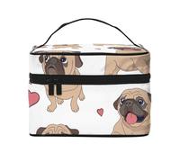 Perros Papillon Lindo Perro Spaniel ToyBolsa de Maquillaje, Bolsa de Cosméticos Portátil para Mujer-Organizador de Cosméticos de Viaje, Regalo para Momentos Especiales
