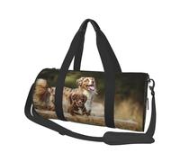 Perros Pastor Australiano Perros Aussie Brown, Bolsa de Viaje de Gran Capacidad, Bolso Redondo, Bolsa de Viaje Deportiva, Bolsa de Mano, Bolsa de Fitness