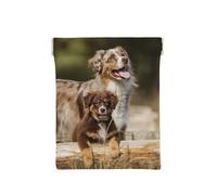 Perros Pastor Australiano Perros Aussie Brown, Squeeze Top Wallet Bolsa de Almacenamiento para Mujer Monedero pequeño Bolsa de Cambio
