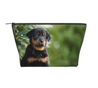Perros Pastor Francés Beauceron Cachorro Negro Lindo, Bolsa de artículos de tocador Bolsa de Maquillaje Bolsa de cosméticos Bolsa de artículos de tocador de Viaje portátil