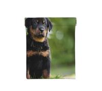 Perros Pastor Francés Beauceron Cachorro Negro Lindo, Squeeze Top Wallet Bolsa de Almacenamiento para Mujer Monedero pequeño Bolsa de Cambio