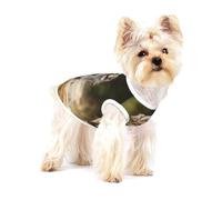 Perros pastores australianos Perros Marrones australianos,Camiseta de algodón sin Mangas para Mascotas, Chaleco Transpirable, Suave y elástico para Cachorros,M