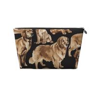 Perros perdigueros de Oro, Bolsa de artículos de tocador Bolsa de Maquillaje Bolsa de cosméticos Bolsa de artículos de tocador de Viaje portátil