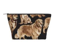 Perros perdigueros de Oro, Bolsa de artículos de tocador Bolsa de Maquillaje Bolsa de cosméticos Bolsa de artículos de tocador de Viaje portátil