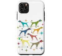 Perros Puntero de Estilo Moderno Retro Vintage de Mediados de Siglo Carcasa para iPhone 11 Pro MAX