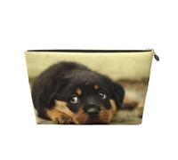Perros Rottweiler Perros Lindos Cachorros Mascotas Pequeños, Bolsa de Maquillaje Bolsa de cosméticos Bolsa de artículos de tocador de Viaje portátil Bolsa de artículos de tocador