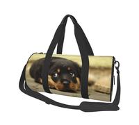 Perros Rottweiler Perros Lindos Cachorros Mascotas Pequeños, Bolsa de Viaje de Gran Capacidad, Bolso Redondo, Bolsa de Viaje Deportiva, Bolsa de Mano, Bolsa de Fitness