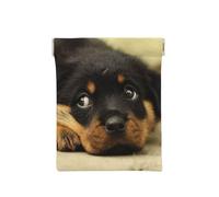 Perros Rottweiler Perros Lindos Cachorros Mascotas Pequeños, Squeeze Top Wallet Bolsa de Almacenamiento para Mujer Monedero pequeño Bolsa de Cambio