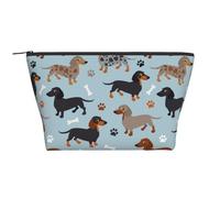 Perros Salchicha Azul, Bolsa de artículos de tocador Bolsa de Maquillaje Bolsa de cosméticos Bolsa de artículos de tocador de Viaje portátil