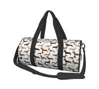 Perros Salchicha De Pelo Largo De Pelo Liso Y Pelo Largo Mascotas, Bolsa de Viaje de Gran Capacidad, Bolso Redondo, Bolsa de Viaje Deportiva, Bolsa de Mano, Bolsa de Fitness