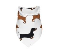 Perros Salchicha Weiner Mascotas Impresas,Bufanda con Babero y Capucha Triangular Bufanda Ajustable para Mascotas Capucha Lavable Adecuada para Perros y Gatos pequeños, medianos y Grandes