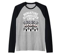 Perros Schnauzer Crew Camiseta Manga Raglan