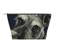 Perros Schnauzer Lindos de Aceite Colorido, Bolsa de artículos de tocador Bolsa de Maquillaje Bolsa de cosméticos Bolsa de artículos de tocador de Viaje portátil