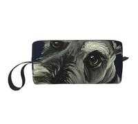Perros Schnauzer Lindos de Aceite Colorido, Bolsa de Maquillaje Bolsa de cosméticos Bolsa de artículos de tocador de Viaje portátil Bolsa de Maquillaje