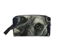 Perros Schnauzer Lindos de Aceite Colorido, Bolsa de Maquillaje Bolsa de cosméticos Bolsa de artículos de tocador de Viaje portátil Organizador de Bolsa de Maquillaje