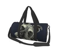 Perros Schnauzer Lindos de Aceite Colorido, Bolsa de Viaje de Gran Capacidad, Bolso Redondo, Bolsa de Viaje Deportiva, Bolsa de Mano, Bolsa de Fitness