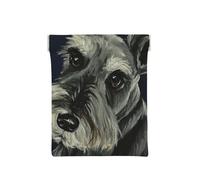 Perros Schnauzer Lindos de Aceite Colorido, Squeeze Top Wallet Bolsa de Almacenamiento para Mujer Monedero pequeño Bolsa de Cambio