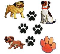 Perros Set 8 Piezas - Parches Termoadhesivos Bordados Aplique Para Ropa