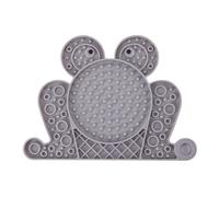 Perros te - Alfombrilla de silicona para perros | Alimentador lento en forma de rana con ventosas | Placa de cuenco de lamer | Bandeja sensorial no antideslizante para aliviar la ansiedad |