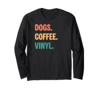 Perros Vintage Coffee Vinyl Lovers Manga Larga