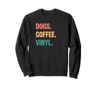 Perros Vintage Coffee Vinyl Lovers Sudadera