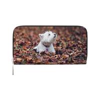 Perros Westie Bokeh West Highland White Terrier,Carteras de Cuero PU de Gran Capacidad para Hombres y Mujeres.