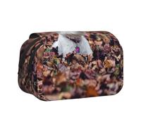 Perros Westie Bokeh West Highland White Terrier Estuche para lápices portátil con Doble Concha y Cremallera