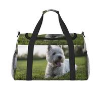 Perros Westie Lawn West Highland White Terrier,Bolsas Deportivas, Bolsos de Viaje Deportivos Cruzados de Mano, Bolsas de Viaje de Gran Capacidad para Mujeres y Hombres.
